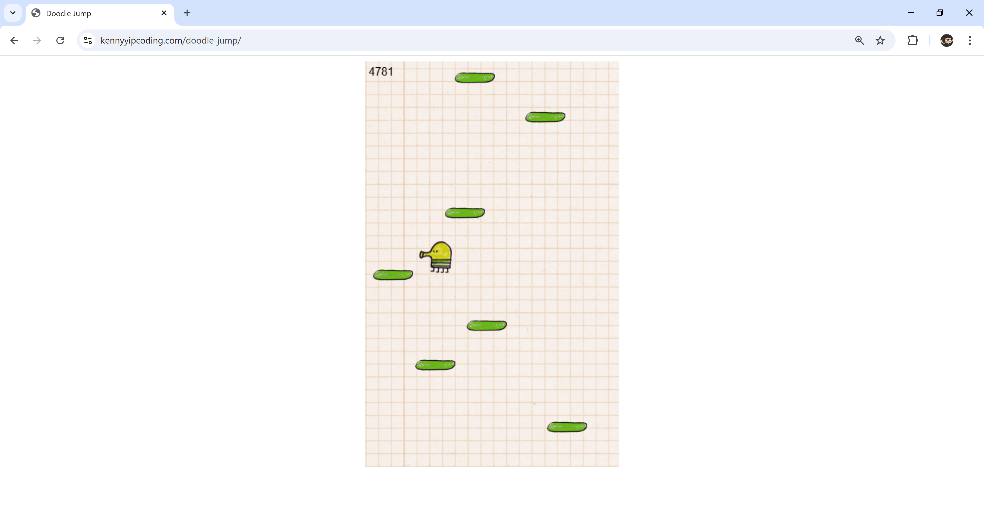 Basic Doodle Jump HTML and JavaScript Game · GitHub